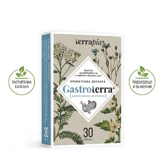 Снимка на GASTROTERRA/ГАСТРОТЕРА Х 30 КАПСУЛИ