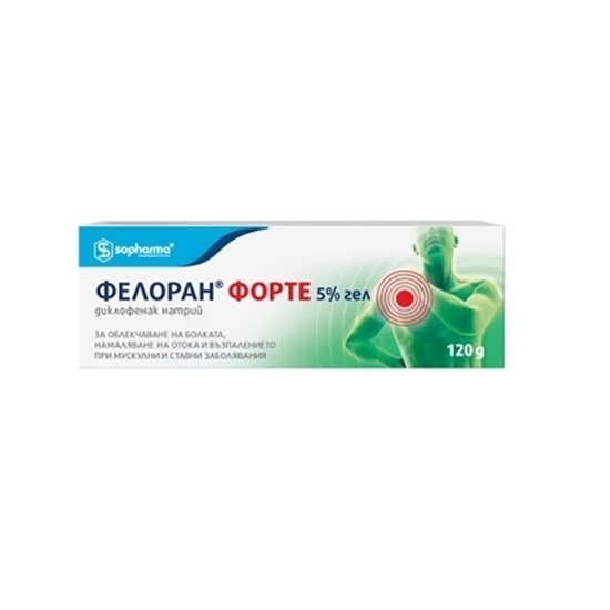 Снимка на FELORAN FORTE/ФЕЛОРАН ФОРТЕ 5% ГЕЛ 120 Г