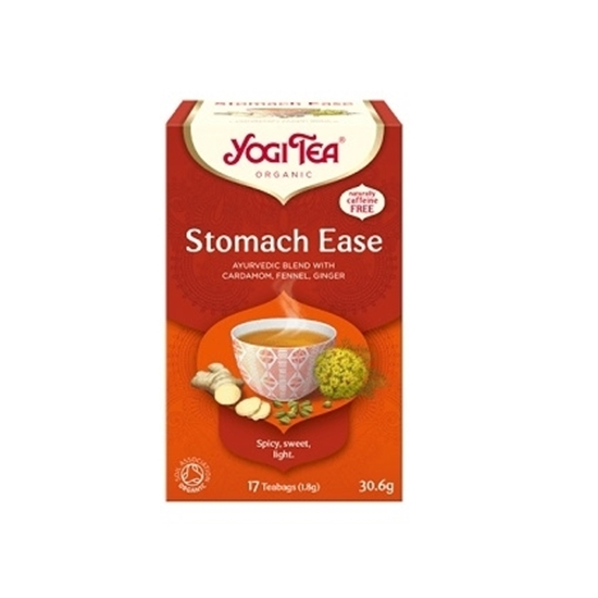 Снимка на YOGI TEA/ЙОГИ ТИЙ STOMACH EASE БИО АЮРВЕДИЧЕН ЧАЙ Х 17 БР.