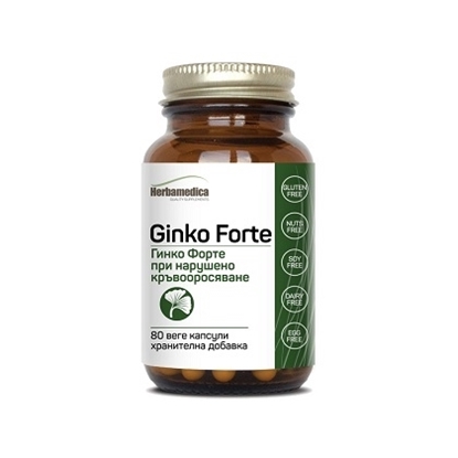 Снимка на GINKO FORTE/ГИНКО ФОРТЕ 250 МГ КАПСУЛИ Х 80 БР.