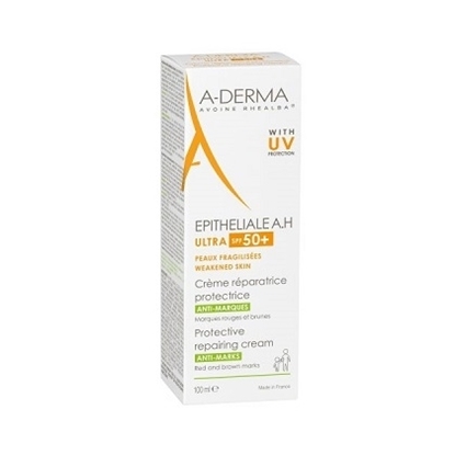 Снимка на A-DERMA EPITHELIALE A.H ULTRA SPF50+ ВЪЗСТАНОВЯВАЩ И ЗАЩИТАВАЩ КРЕМ 100 МЛ