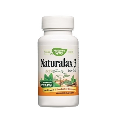 Снимка на  NATURALAX/НАТУРАЛАКС 3 КАПСУЛИ Х 100 БР.