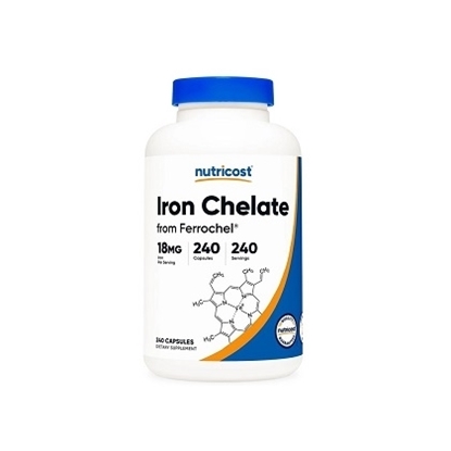 Снимка на IRON CHELATE FROM FERROCHEL®/ЖЕЛЯЗО (БИСГЛИЦИНАТ ХЕЛАТ) Х 240 КАПСУЛИ