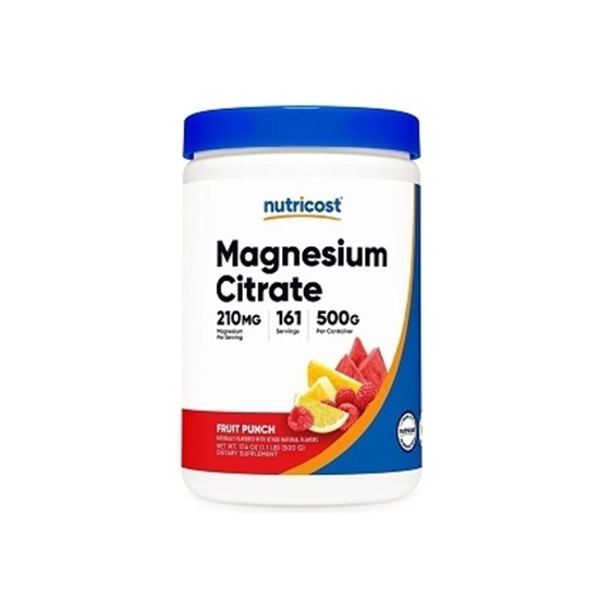 Снимка на MAGNESIUM CITRATE FRUIT PUNCH/МАГНЕЗИЕВ ЦИТРАТ 210 МГ ПРАХ С ВКУС НА ПЛОДОВ ПУНШ 500 Г