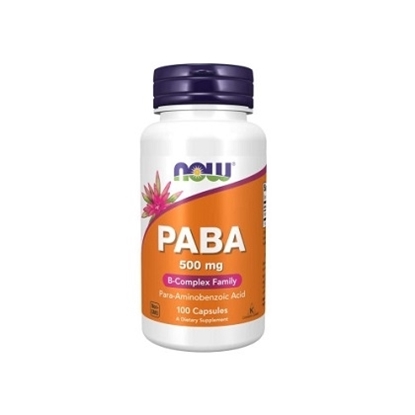 Снимка на NOW FOODS PABA/ПАБА 500 МГ КАПСУЛИ Х 100 БР.